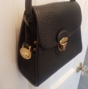 Vintage Little Bag" Crossbody- Pebbled Black AWL